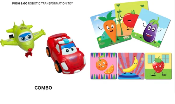 2-In-1_Transforming_Car_&_Airplane_Toy_Pull_Back_Action_and__Wooden_Educational_Fruits_&_Vegetables_Puzzle_Game_For_Kids_(Pack_of_6)