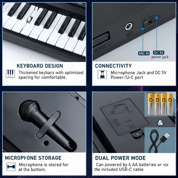 Key_Electronic_Piano_Keyboard_With_Microphone