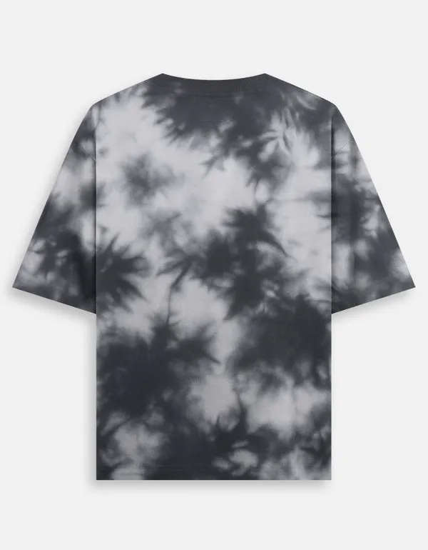 White_Black_Cotton_Get_Tie_Dye_Oversized_T-Shirt_For_Unisex