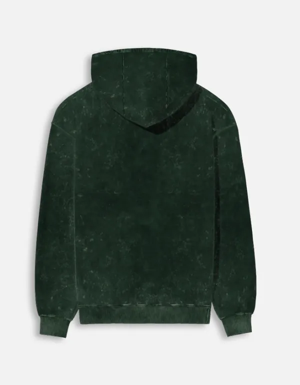 Bottle_Green_Cotton_Grt_Acid_Washed_Hoodie_For_Unisex