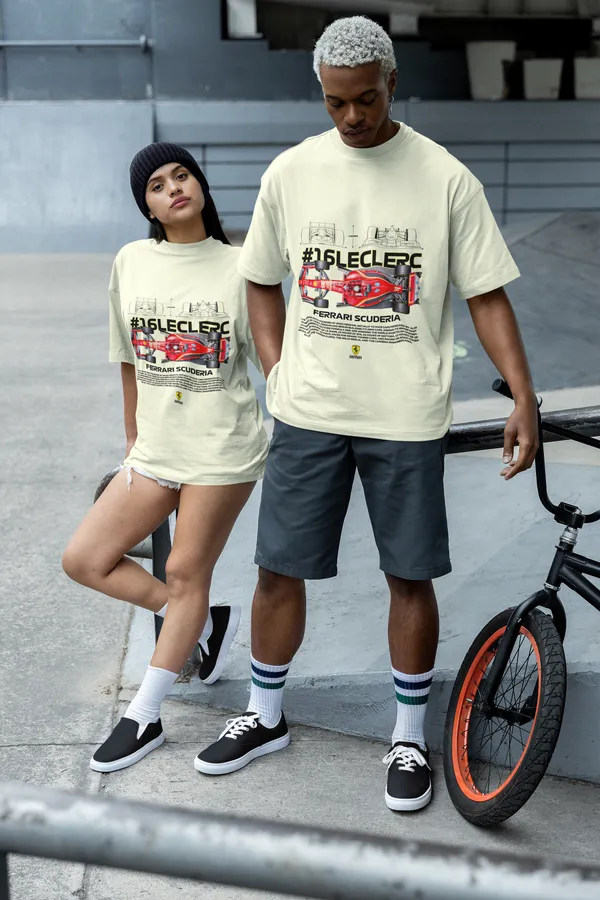 Off_White_Cotton_Ferrari_Oversized_Classic_T-Shirt_For_Unisex