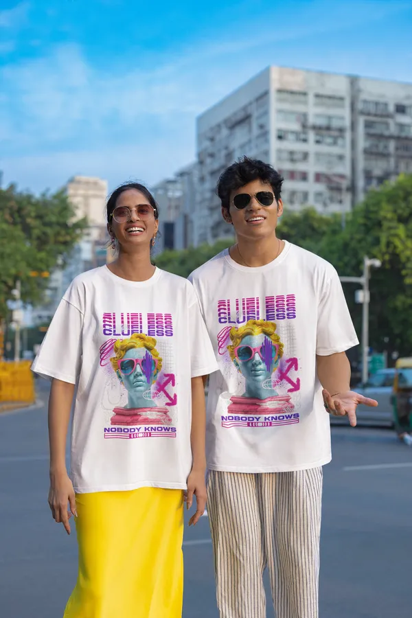White_Cotton_Clueless_Oversized_T-Shirt_For_Unisex