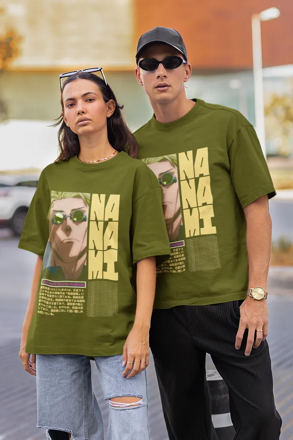 Olive_Green_Cotton_Nanami_Oversized_T-Shirt_For_Unisex
