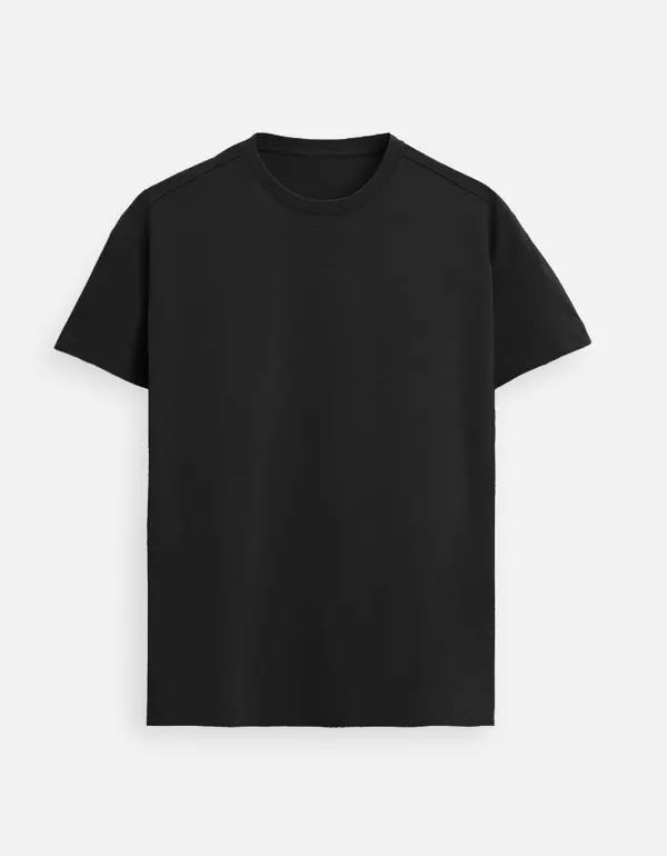 Black_Cotton_Grt_Supima_T-Shirt_For_Unisex
