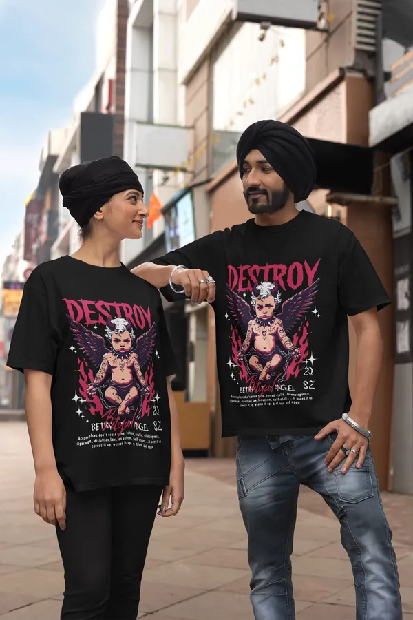 Black_Cotton_Destroy_Stretch_T-Shirt_For_Unisex
