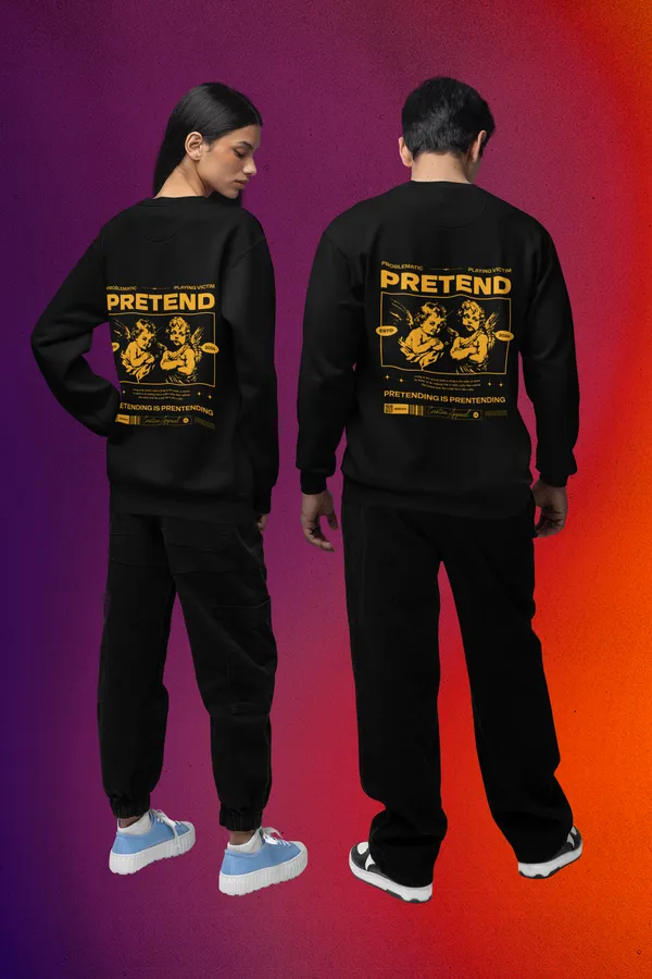 Black_Cotton_Pretend_Sweatshirt_For_Unisex