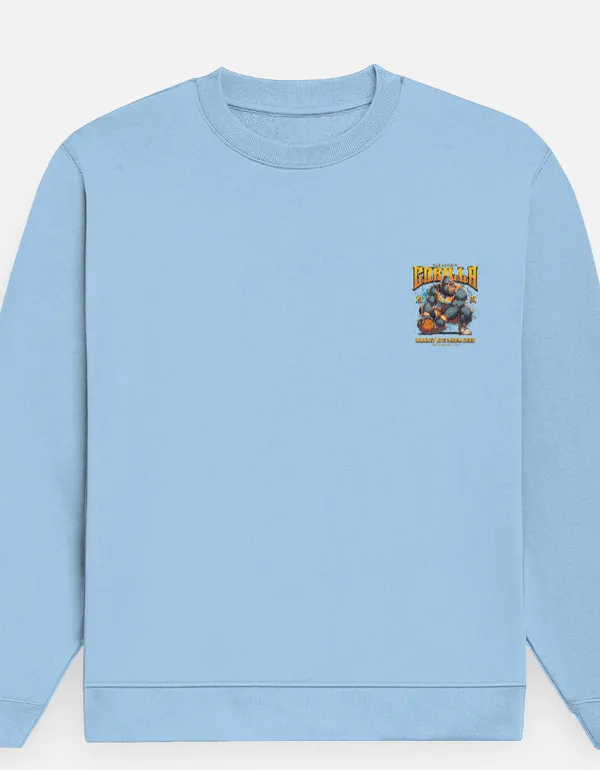 Baby_Blue_Cotton_Gorilla_Sweatshirt_For_Unisex