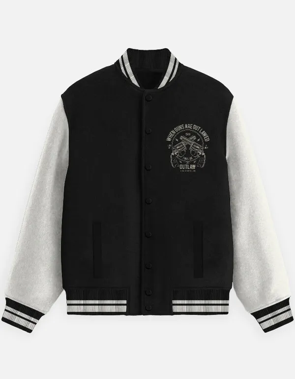 Black_Cotton_Outlaw_Varsity_Jacket_For_Unisex