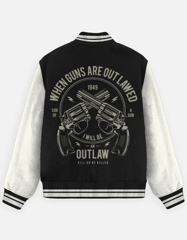 Black_Cotton_Outlaw_Varsity_Jacket_For_Unisex