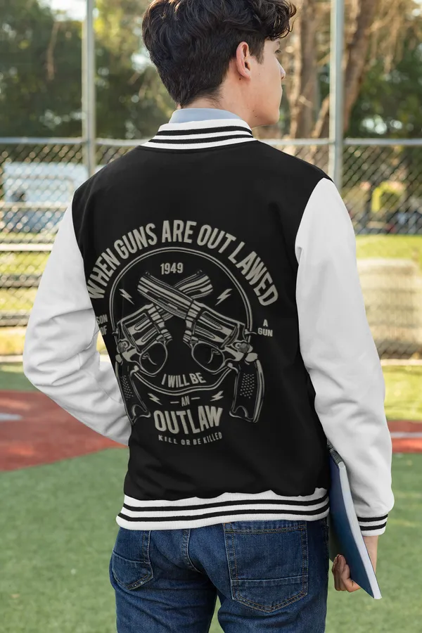 Black_Cotton_Outlaw_Varsity_Jacket_For_Unisex