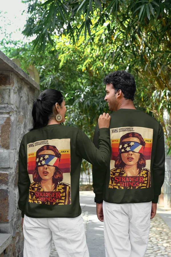 Olive_Green_Cotton_Eleven_Sweatshirt_For_Unisex