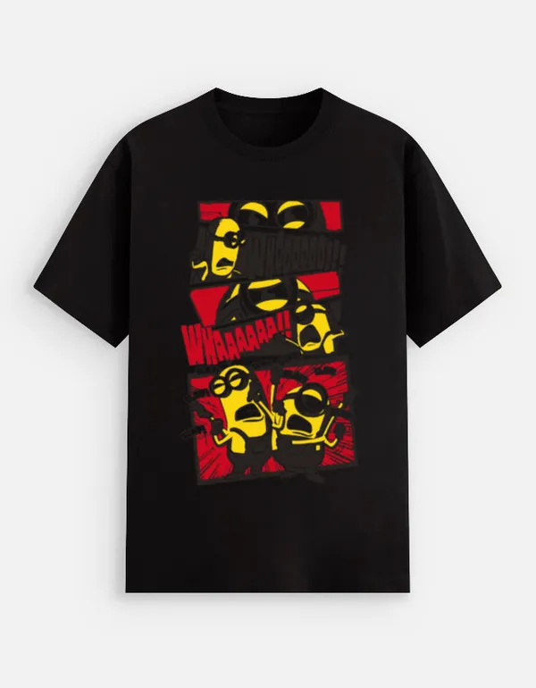 Black_Cotton_Minions_Stretch_T-Shirt_For_Unisex