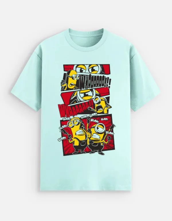 Mint_Cotton_Minions_Stretch_T-Shirt_For_Unisex
