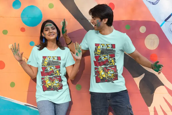 Mint_Cotton_Minions_Stretch_T-Shirt_For_Unisex