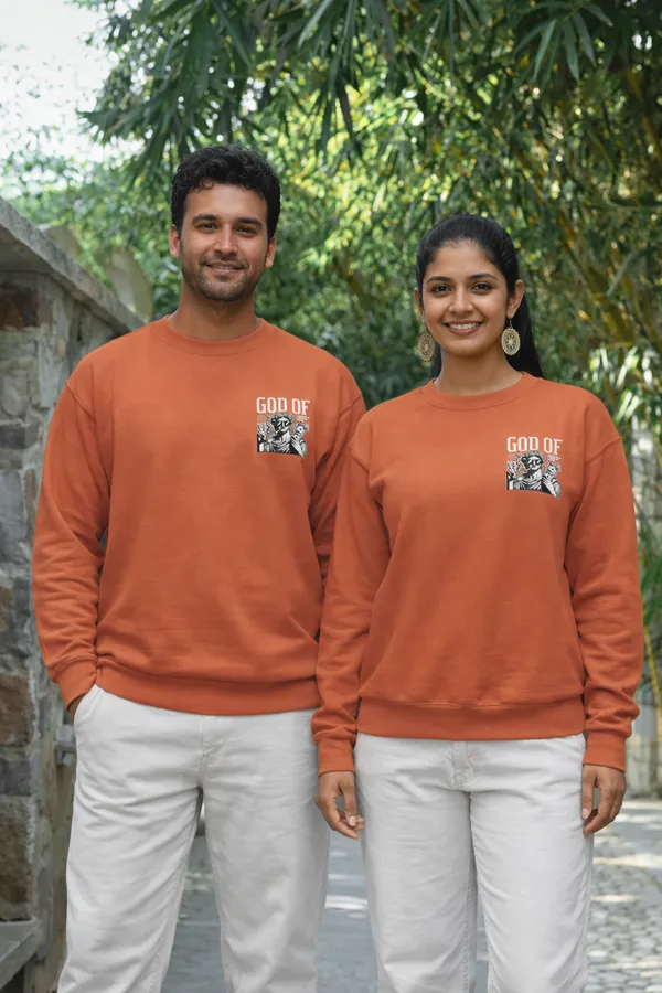 Coral_Cotton_God_Of_Hustle_Sweatshirt_For_Unisex