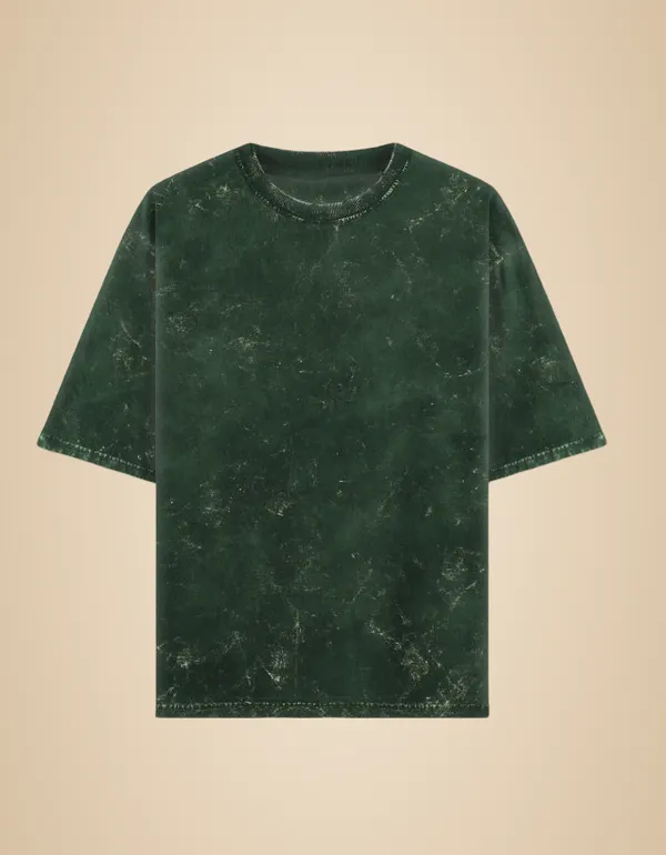 Bottle_Green_Cotton_Grt_Acid_Washed_Oversized_Tee_For_Unisex