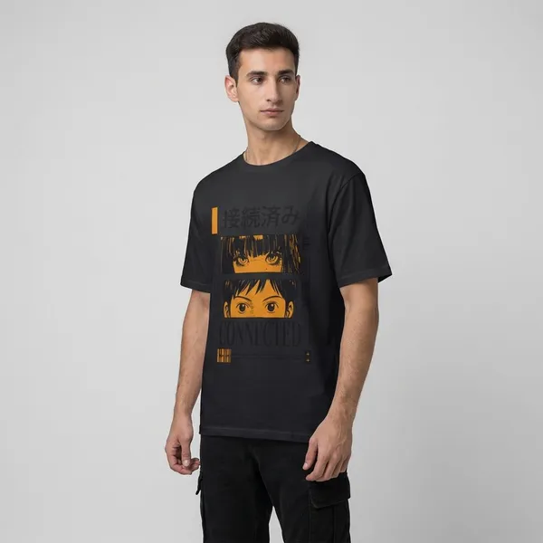 Black_Cotton_Connected_Oversized_T-Shirt_For_Unisex