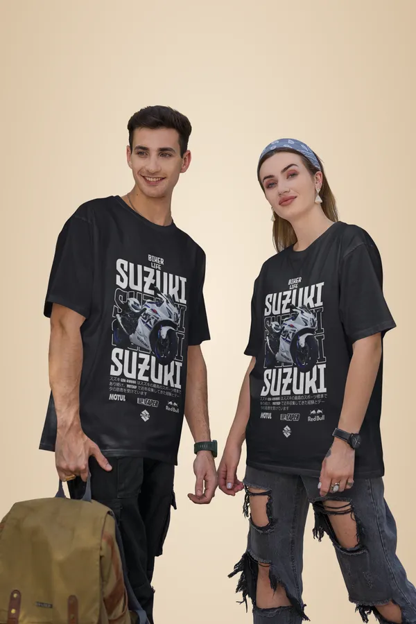 Black_Cotton_Suzuki_Oversized_T-Shirt_For_Unisex