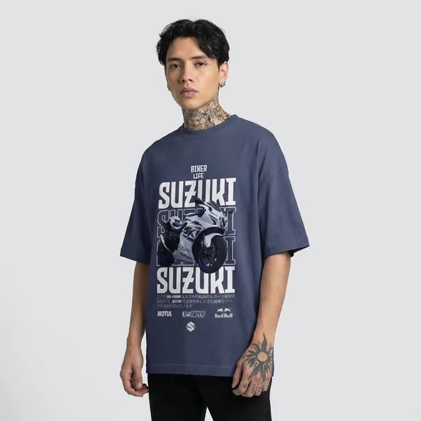 Navy_Blue_Cotton_Suzuki_Oversized_T-Shirt_For_Unisex