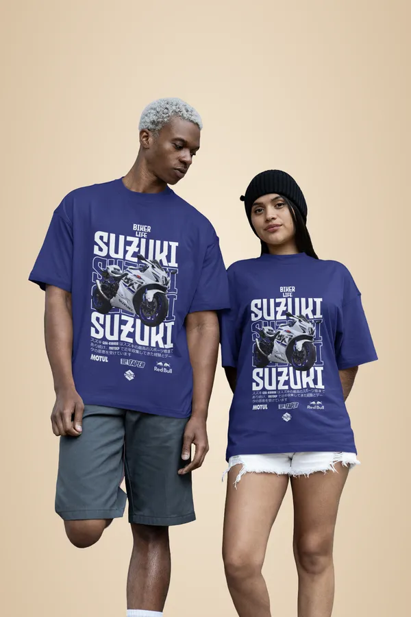 Royal_Blue_Cotton_Suzuki_Oversized_T-Shirt_For_Unisex