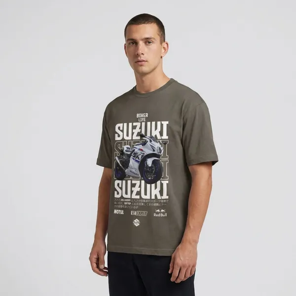 Olive_Green_Cotton_Suzuki_Oversized_T-Shirt_For_Unisex
