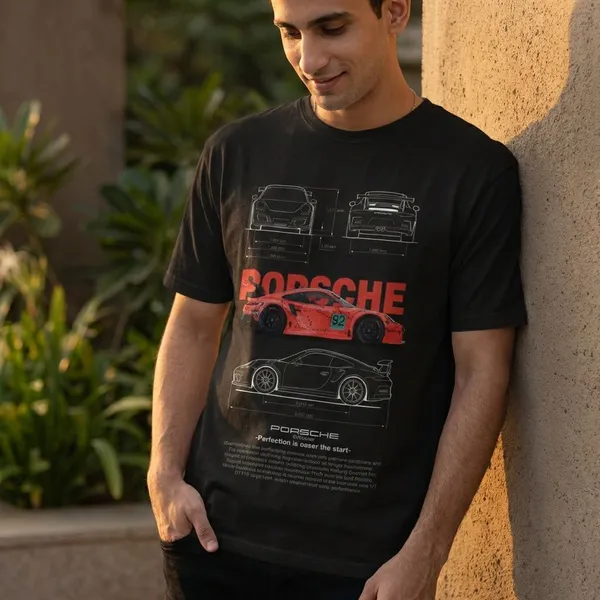 Black_Cotton_Porsche_911_Gt3_Oversized_T-Shirt_For_Unisex