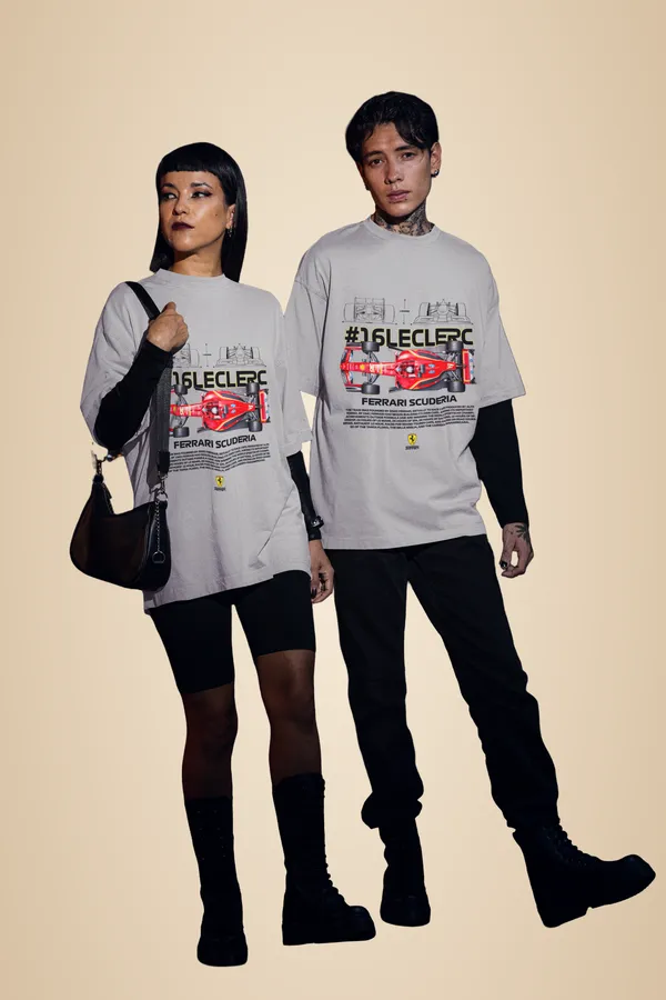 Grey_Melange_Cotton_Ferrari_Oversized_Classic_T-Shirt_For_Unisex