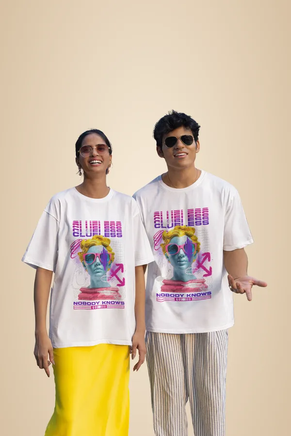 White_Cotton_Clueless_Oversized_T-Shirt_For_Unisex