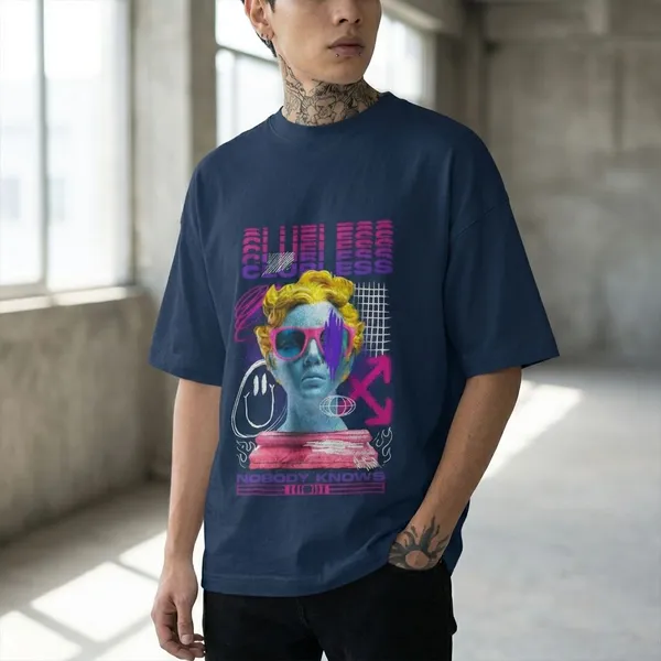 Navy_Blue_Cotton_Clueless_Oversized_T-Shirt_For_Unisex