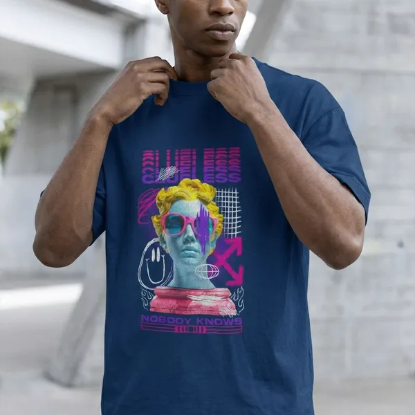 Royal_Blue_Cotton_Clueless_Oversized_T-Shirt_For_Unisex