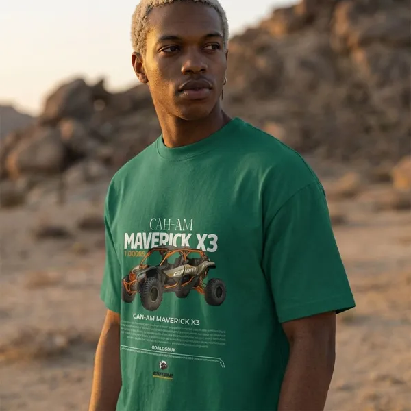 Bottle_Green_Cotton_Maverick_Oversized_T-Shirt_For_Unisex