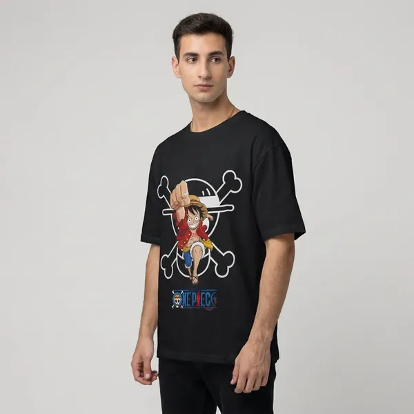 Black_Cotton_One_Piece_Oversized_T-Shirt_For_Unisex