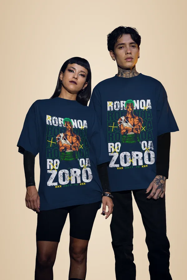 Navy_Blue_Cotton_Zoro_Oversized_T-Shirt_For_Unisex