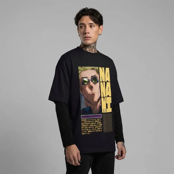 Black_Cotton_Nanami_Oversized_T-Shirt_For_Unisex