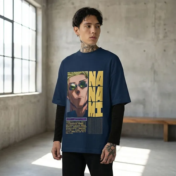 Navy_Blue_Cotton_Nanami_Oversized_T-Shirt_For_Unisex