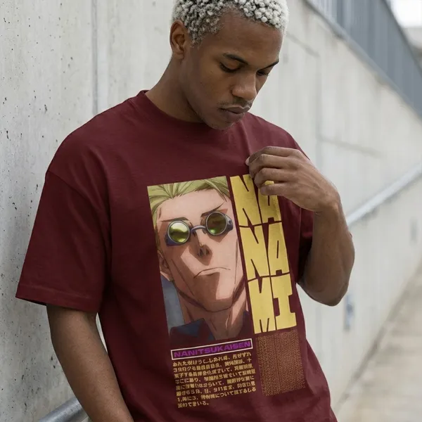 Maroon_Cotton_Nanami_Oversized_T-Shirt_For_Unisex