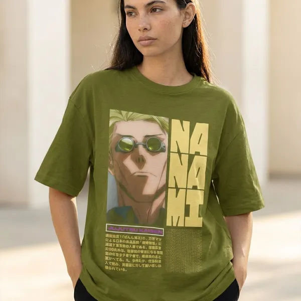 Olive_Green_Cotton_Nanami_Oversized_T-Shirt_For_Unisex