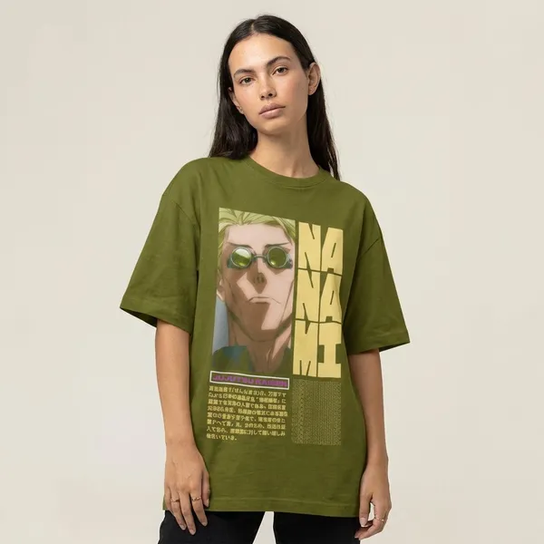 Olive_Green_Cotton_Nanami_Oversized_T-Shirt_For_Unisex
