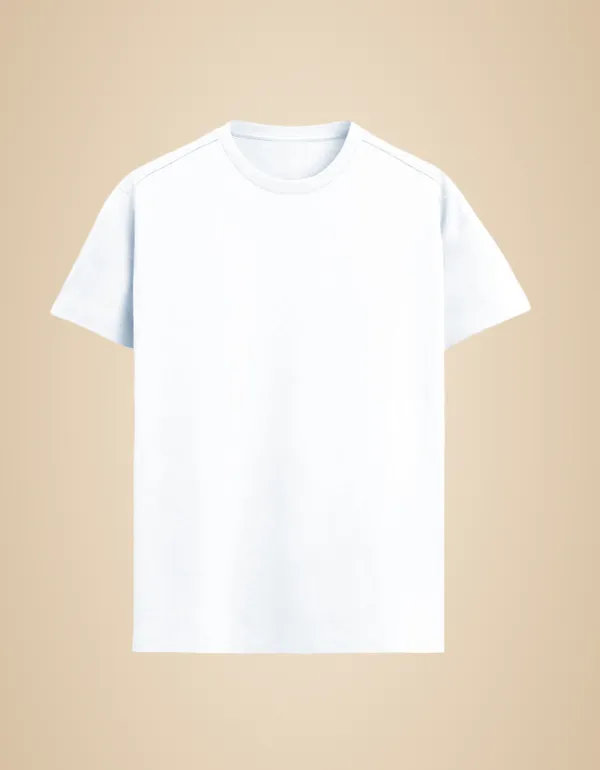 White_Cotton_Grt_Supima_T-Shirt_For_Unisex