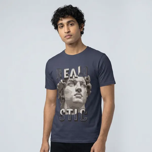Navy_Blue_Cotton_Realistic_Stretch_T-Shirt_For_Unisex