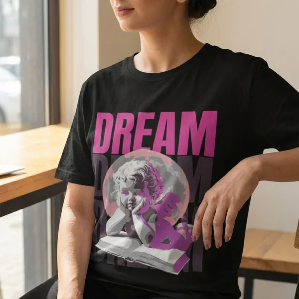 Black_Cotton_Dream_Stretch_T-Shirt_For_Unisex