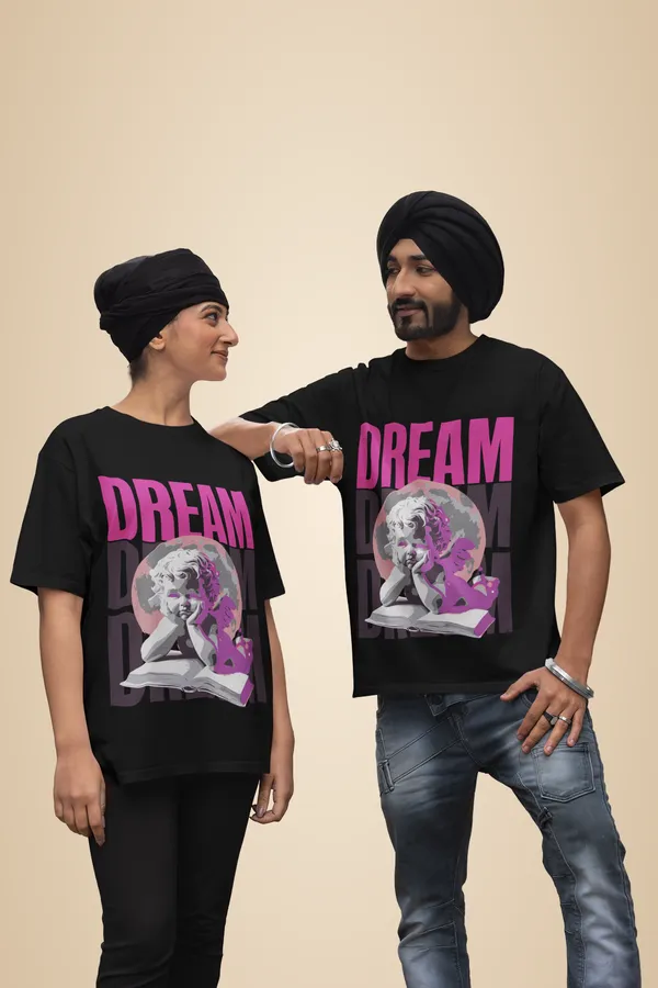 Black_Cotton_Dream_Stretch_T-Shirt_For_Unisex