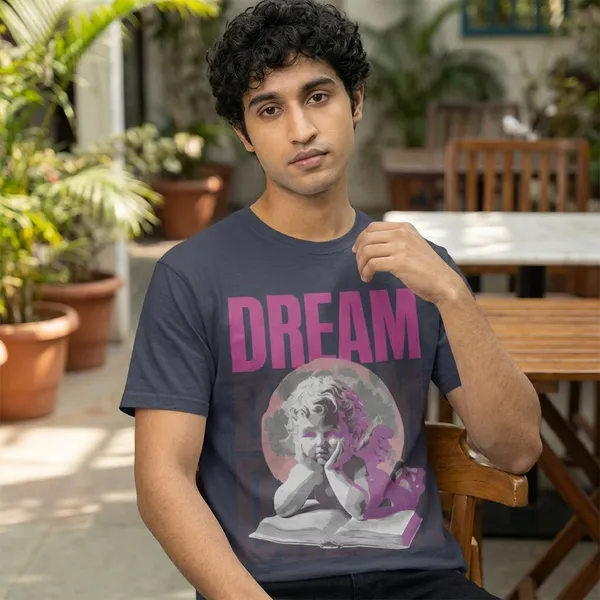 Navy_Blue_Cotton_Dream_Stretch_T-Shirt_For_Unisex