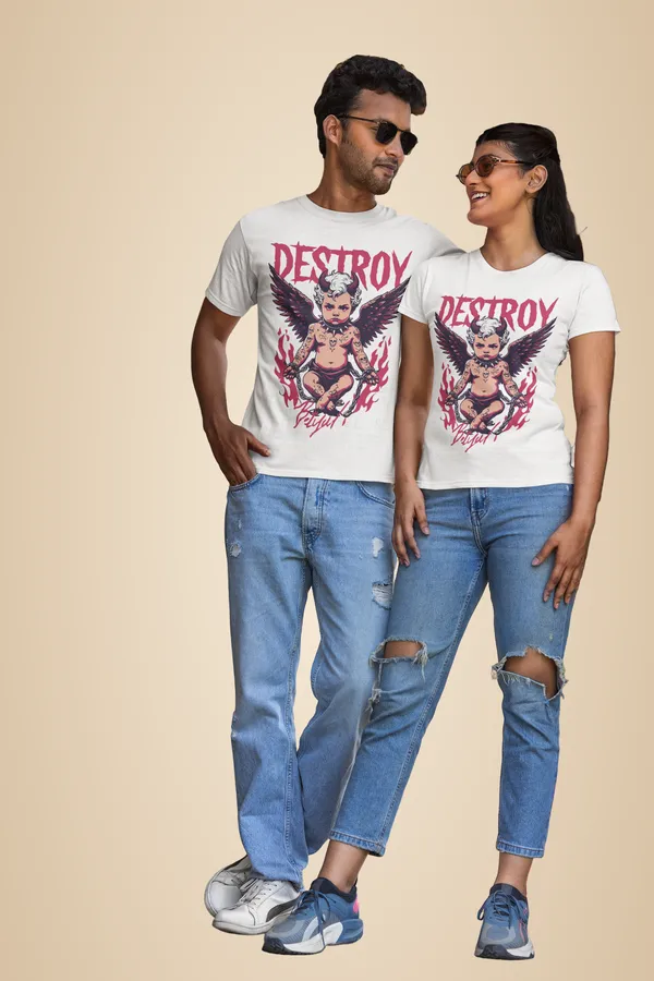 White_Cotton_Destroy_Stretch_T-Shirt_For_Unisex