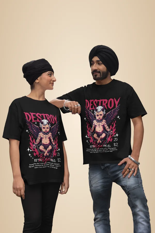 Black_Cotton_Destroy_Stretch_T-Shirt_For_Unisex