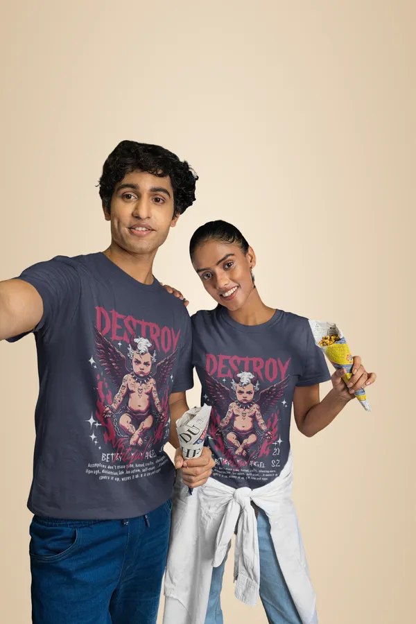 Navy_Blue_Cotton_Destroy_Stretch_T-Shirt_For_Unisex