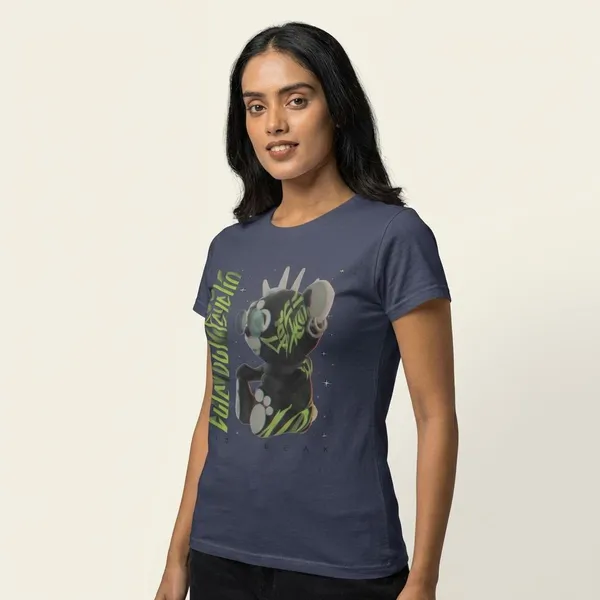 Navy_Blue_Cotton_Tedd_Stretch_T-Shirt_For_Unisex