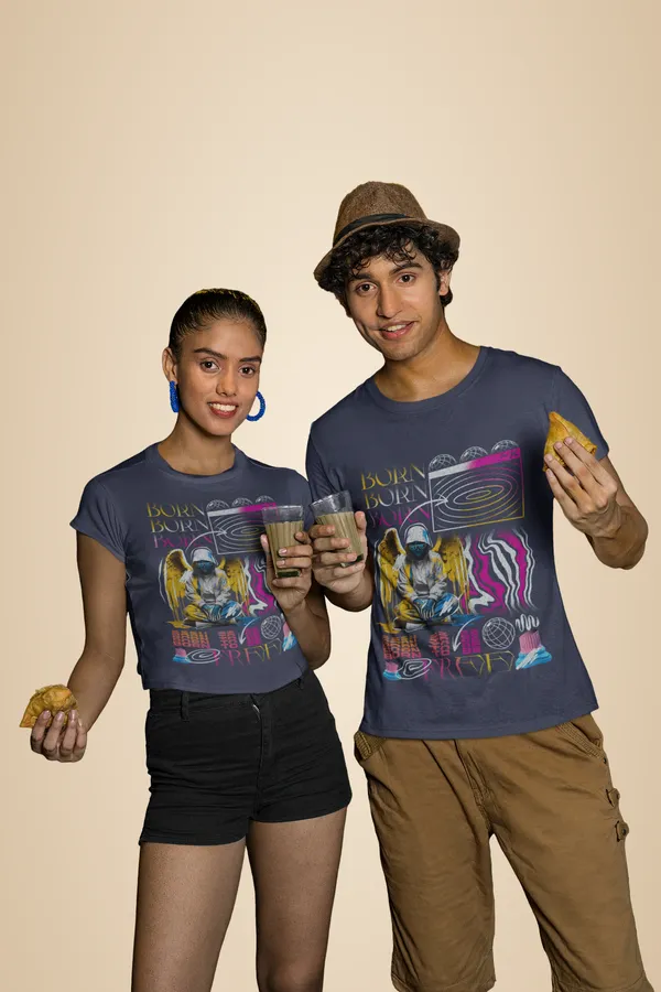 Navy_Blue_Cotton_Born_Stretch_T-Shirt_For_Unisex