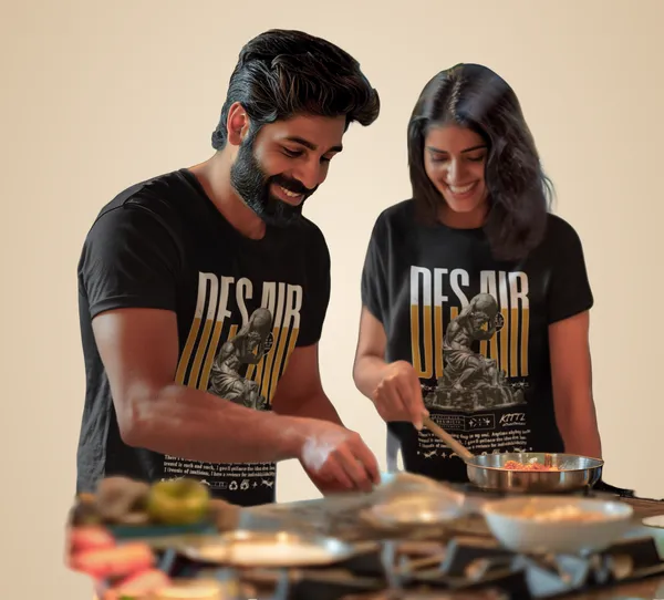 Black_Cotton_Desair_Supima_T-Shirt_For_Unisex