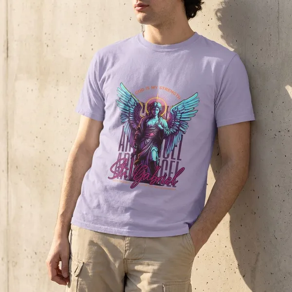 Lavender_Cotton_Angel_Stretch_T-Shirt_For_Unisex